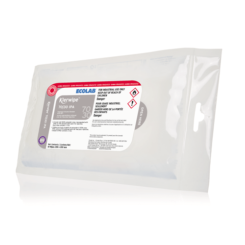 Product: KLERWIPE 70/30 IPA - 20 packs-15 pouch wipes (low